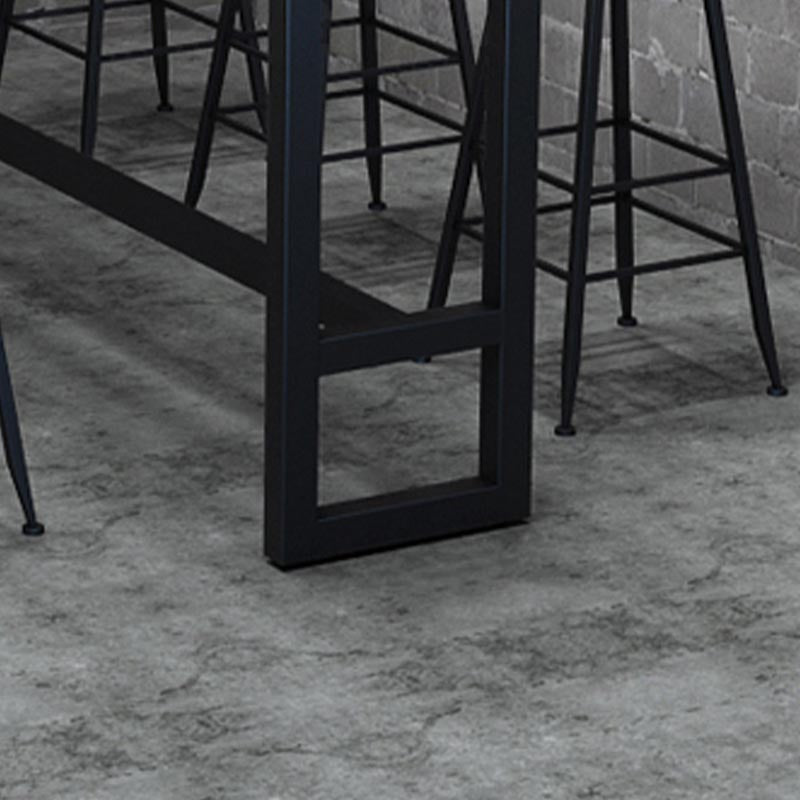 Industrial Solid Wood Bar Table Set 1/2/3/7 Pieces Counter Table with Upholstered Stools Clearhalo 'Bar Furniture' 'furn' 'furn_home_bar_bar_sets' 'Furniture' 'Home Bars & Bar Sets' 'home_bar_bar_sets' 'Kitchen & Dining Furniture' 5690571