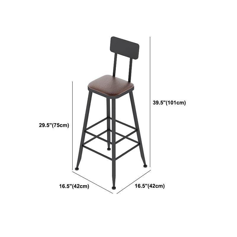 Industrial Solid Wood Bar Table Set 1/2/3/7 Pieces Counter Table with Upholstered Stools Clearhalo 'Bar Furniture' 'furn' 'furn_home_bar_bar_sets' 'Furniture' 'Home Bars & Bar Sets' 'home_bar_bar_sets' 'Kitchen & Dining Furniture' 5690578