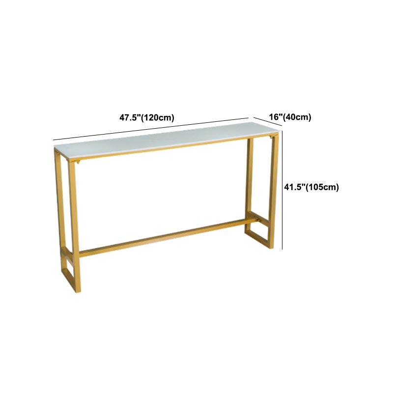 Glam 1/4/6 Pieces Counter Height Set Wood and Metal Rectangle Pub Dining Set Clearhalo 'Bar Furniture' 'furn' 'furn_home_bar_bar_sets' 'Furniture' 'Home Bars & Bar Sets' 'home_bar_bar_sets' 'Kitchen & Dining Furniture' 5690634