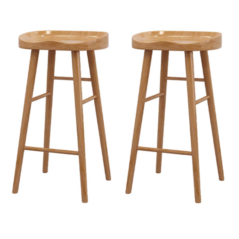 Rectangular Bar Pub Table Set 1/2/5/6/11 Pcs Solid Wood Bar Table and Bar Stools Wood 30"H Stools (Set of 2) Clearhalo 'Bar Furniture' 'furn' 'furn_home_bar_bar_sets' 'Furniture' 'Home Bars & Bar Sets' 'home_bar_bar_sets' 'Kitchen & Dining Furniture' 5690647