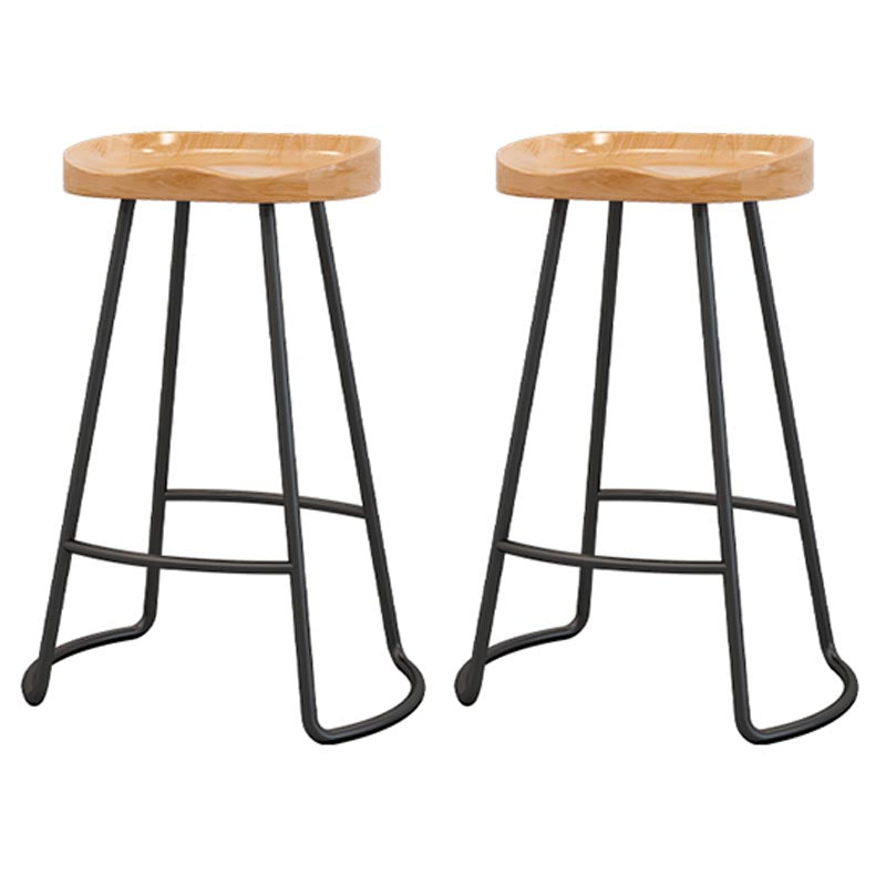 Rectangular Bar Pub Table Set 1/2/5/6/11 Pcs Solid Wood Bar Table and Bar Stools Natural 29.5"H Stool (Set of 2) Clearhalo 'Bar Furniture' 'furn' 'furn_home_bar_bar_sets' 'Furniture' 'Home Bars & Bar Sets' 'home_bar_bar_sets' 'Kitchen & Dining Furniture' 5690648
