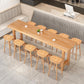 Rectangular Bar Pub Table Set 1/2/5/6/11 Pcs Solid Wood Bar Table and Bar Stools 11 Pieces: Table, 10 Wood Stools Clearhalo 'Bar Furniture' 'furn' 'furn_home_bar_bar_sets' 'Furniture' 'Home Bars & Bar Sets' 'home_bar_bar_sets' 'Kitchen & Dining Furniture' 5690650
