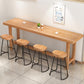 Rectangular Bar Pub Table Set 1/2/5/6/11 Pcs Solid Wood Bar Table and Bar Stools Clearhalo 'Bar Furniture' 'furn' 'furn_home_bar_bar_sets' 'Furniture' 'Home Bars & Bar Sets' 'home_bar_bar_sets' 'Kitchen & Dining Furniture' 5690651