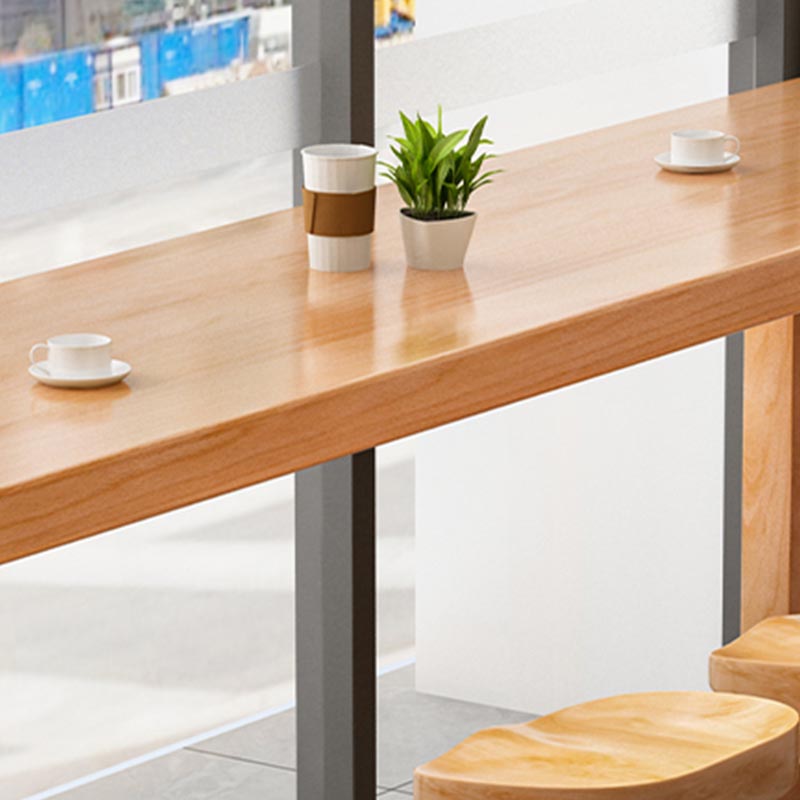 Rectangular Bar Pub Table Set 1/2/5/6/11 Pcs Solid Wood Bar Table and Bar Stools Clearhalo 'Bar Furniture' 'furn' 'furn_home_bar_bar_sets' 'Furniture' 'Home Bars & Bar Sets' 'home_bar_bar_sets' 'Kitchen & Dining Furniture' 5690655