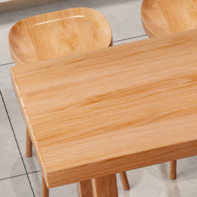 Rectangular Bar Pub Table Set 1/2/5/6/11 Pcs Solid Wood Bar Table and Bar Stools Clearhalo 'Bar Furniture' 'furn' 'furn_home_bar_bar_sets' 'Furniture' 'Home Bars & Bar Sets' 'home_bar_bar_sets' 'Kitchen & Dining Furniture' 5690657