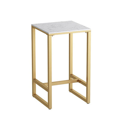 Glam 1/2/3/5 Pieces Counter Set Coffee Shop Trestle Stone Table and Stool Set
