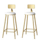 Glam 1/2/3/5 Pieces Counter Set Coffee Shop Trestle Stone Table and Stool Set