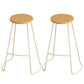 Contemporary Bar Table Set 1/2/3 Pcs White Stone Bar Table with Stools Wood 31"H Stool (Set of 2) Clearhalo 'Bar Furniture' 'furn' 'furn_home_bar_bar_sets' 'Furniture' 'Home Bars & Bar Sets' 'home_bar_bar_sets' 'Kitchen & Dining Furniture' 5690703