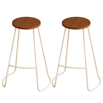 Contemporary Bar Table Set 1/2/3 Pcs White Stone Bar Table with Stools Brown 31"H Stool (Set of 2) Clearhalo 'Bar Furniture' 'furn' 'furn_home_bar_bar_sets' 'Furniture' 'Home Bars & Bar Sets' 'home_bar_bar_sets' 'Kitchen & Dining Furniture' 5690705