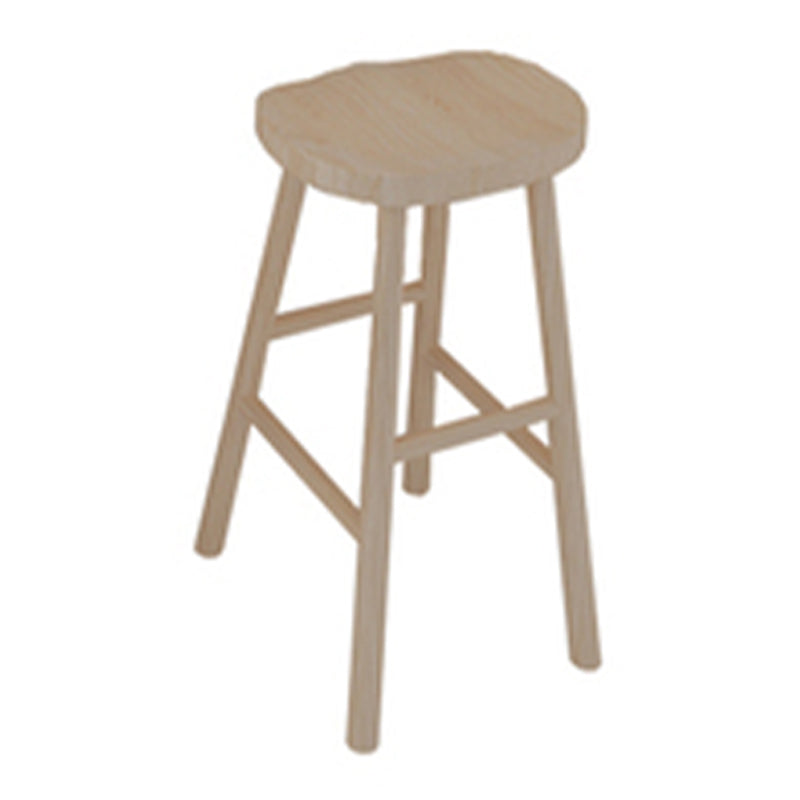 Juego de mesa de Bar rectangular moderna de madera maciza, mesa de mostrador de 1/7 piezas con taburetes sin respaldo