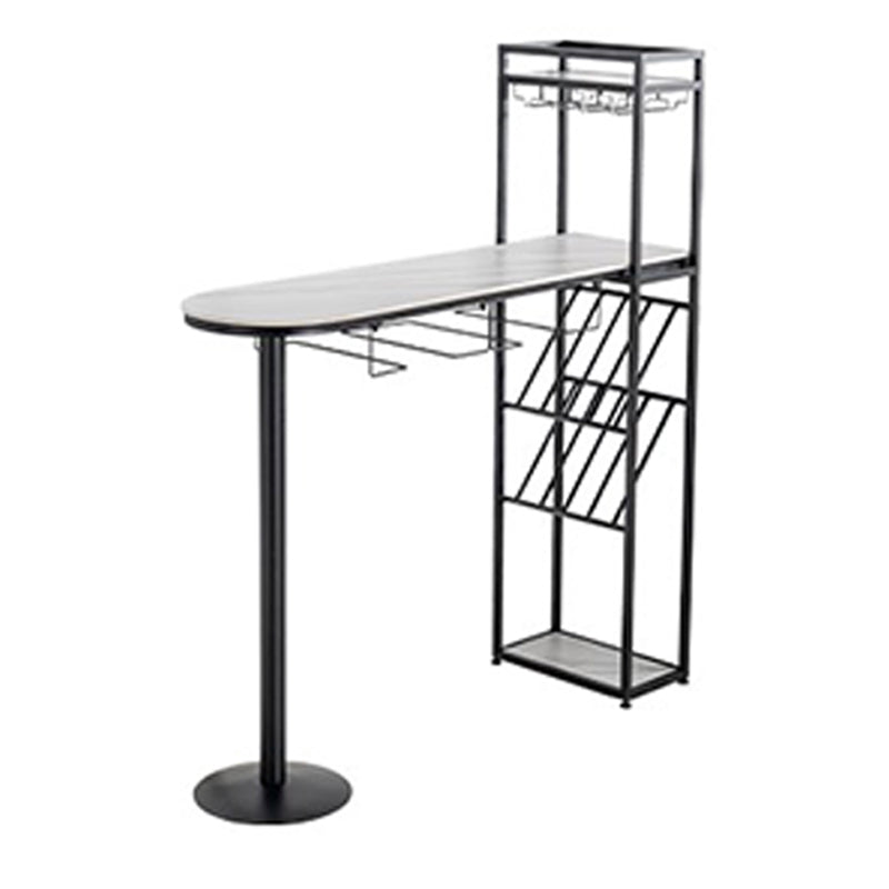 Juego de comedor de pub moderno, mesa de bar de piedra de 1/2/3 piezas con taburetes ajustables