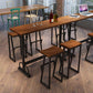 Glam 1/2/5/7 Pieces Counter Height Set Rectangle Trestle Bar Stool and Table Set