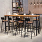 Coffee Shop 1/2/5/8 Pieces Table and Stool Set Rectangle Glam Pub Dining Set Clearhalo 'Bar Furniture' 'furn' 'furn_home_bar_bar_sets' 'Furniture' 'Home Bars & Bar Sets' 'home_bar_bar_sets' 'Kitchen & Dining Furniture' 5690809