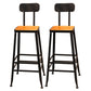 Coffee Shop 1/2/5/8 Pieces Table and Stool Set Rectangle Glam Pub Dining Set Black 30"H Stools (Set of 2) Clearhalo 'Bar Furniture' 'furn' 'furn_home_bar_bar_sets' 'Furniture' 'Home Bars & Bar Sets' 'home_bar_bar_sets' 'Kitchen & Dining Furniture' 5690813
