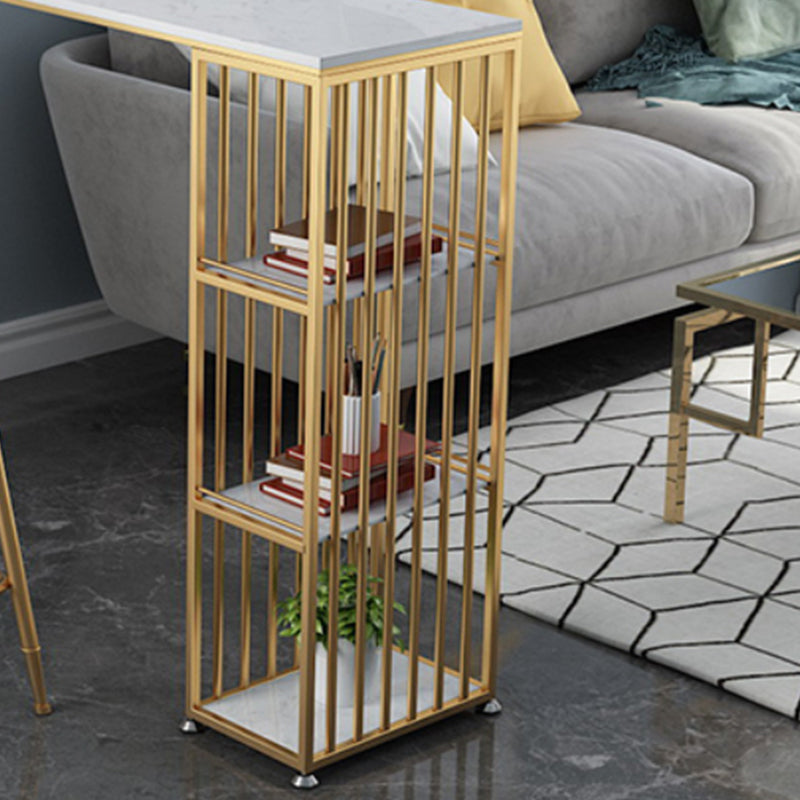 Mesa de bar Glam de mármol sintético, mesa de mostrador rectangular de 1/2/3 piezas