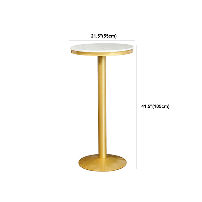 Glam Stone Bar Table Set 1/2/3 Pièces Table du comptoir rond pour intérieur