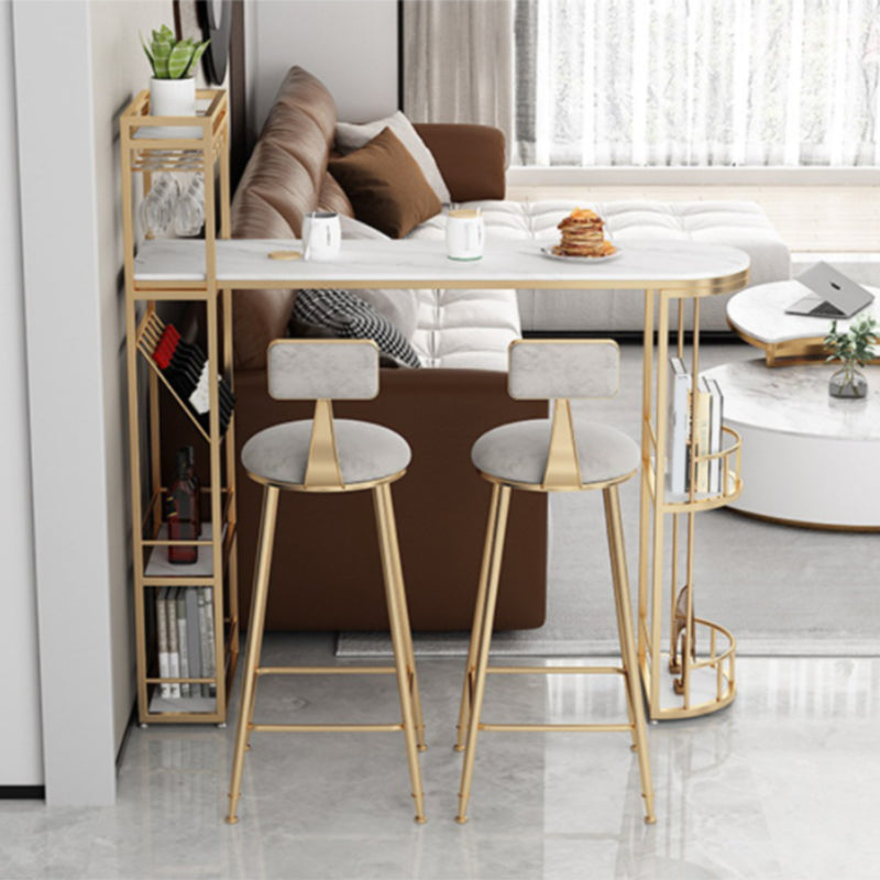 Juego de mesa de bar de forma irregular de lujo, juego de mesa de mostrador con tapa de piedra sinterizada de 1/2/3 piezas