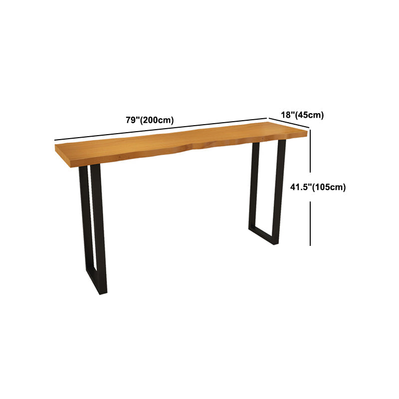 Juego de mostrador moderno de 1/2/4/5/7/9 piezas, juego de mesa rectangular de madera y barra de Metal