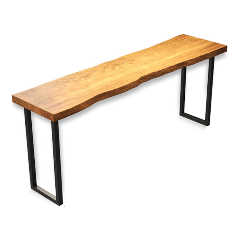 Juego de mesa de bar rectangular industrial, mesa de mostrador de madera de color natural, 1/5 piezas