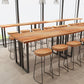 Industrial 1/2/4/7 Pieces Counter Height Set Solid Wood Top Indoor Bar Pub Table Set Clearhalo 'Bar Furniture' 'furn' 'furn_home_bar_bar_sets' 'Furniture' 'Home Bars & Bar Sets' 'home_bar_bar_sets' 'Kitchen & Dining Furniture' 5690968