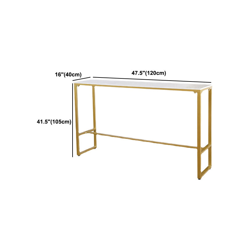 Luxurious Rectangle Bar Table Set 1/4/5/7 Pieces Sintered Stone Counter Table with Stools Clearhalo 'Bar Furniture' 'furn' 'furn_home_bar_bar_sets' 'Furniture' 'Home Bars & Bar Sets' 'home_bar_bar_sets' 'Kitchen & Dining Furniture' 5691039