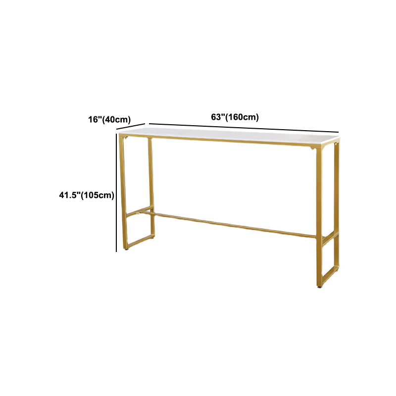 Luxurious Rectangle Bar Table Set 1/4/5/7 Pieces Sintered Stone Counter Table with Stools Clearhalo 'Bar Furniture' 'furn' 'furn_home_bar_bar_sets' 'Furniture' 'Home Bars & Bar Sets' 'home_bar_bar_sets' 'Kitchen & Dining Furniture' 5691041