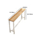 Rectangle Bar Table Set 1/4 Pieces Natural Colour Wood Counter Table Clearhalo 'Bar Furniture' 'furn' 'furn_home_bar_bar_sets' 'Furniture' 'Home Bars & Bar Sets' 'home_bar_bar_sets' 'Kitchen & Dining Furniture' 5691064