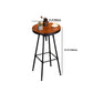 Juego de mesa de Bar redonda Industrial de 1/2 piezas, juego de mesa de Bar de madera maciza para uso doméstico