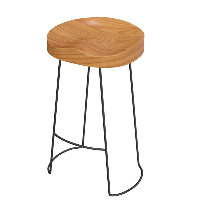 Industrial Solid Wood Bar Table Set 1/2/3/7 Pieces Counter Table with Backless Stools Clearhalo 'Bar Furniture' 'furn' 'furn_home_bar_bar_sets' 'Furniture' 'Home Bars & Bar Sets' 'home_bar_bar_sets' 'Kitchen & Dining Furniture' 5691107