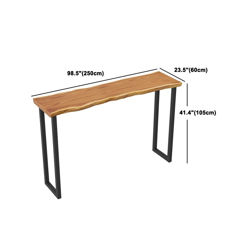 Industrial Solid Wood Bar Table Set 1/2/3/7 Pieces Counter Table with Backless Stools Clearhalo 'Bar Furniture' 'furn' 'furn_home_bar_bar_sets' 'Furniture' 'Home Bars & Bar Sets' 'home_bar_bar_sets' 'Kitchen & Dining Furniture' 5691129