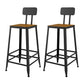 Juego de mesa de pub industrial de 1/2/9 piezas, mesa de bar rectangular y taburetes de bar sin brazos