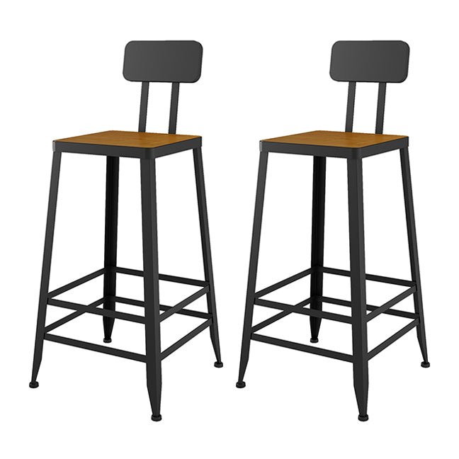 Juego de mesa de pub industrial de 1/2/9 piezas, mesa de bar rectangular y taburetes de bar sin brazos