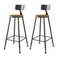 Juego de mesa de pub industrial de 1/2/9 piezas, mesa de bar rectangular y taburetes de bar sin brazos