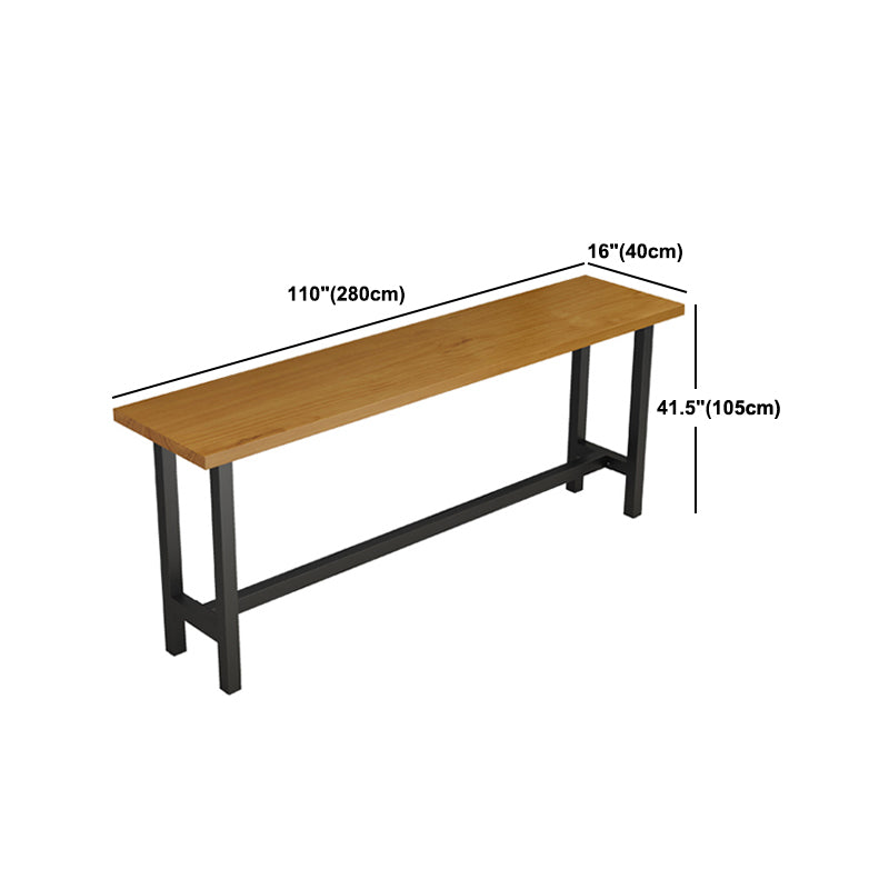 Juego de mesa de pub industrial de 1/2/9 piezas, mesa de bar rectangular y taburetes de bar sin brazos