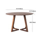 Modern Rubber Wood Table for Restaurant Dining Table with Double Wood Pedestal