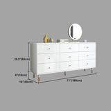 Soggiorno bianco da 32 "l tavolo a buffet multi tavolo da pranzo in stile semplice