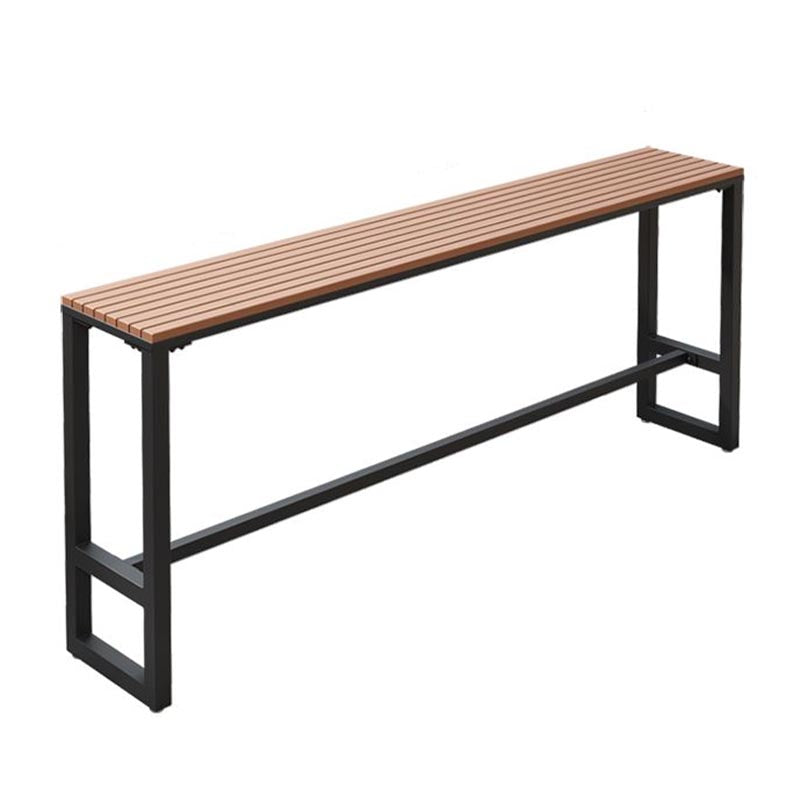 Juego de mesa de bar rectangular de madera, mesa de mostrador industrial de 1/5 piezas con taburetes altos