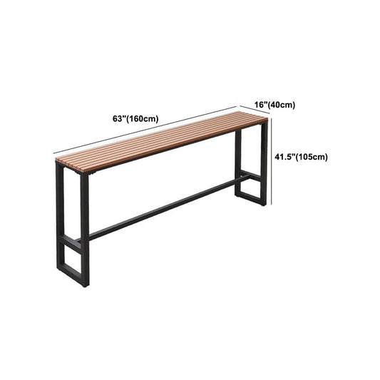 Rechteckiger Holzstangen Tisch Set Industrial 1/5 Stücke Thescheltisch mit hohen Stühlen