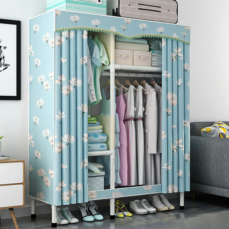 Roestvrijstalen frame garderobe kast moderne stijl garderobe armoire