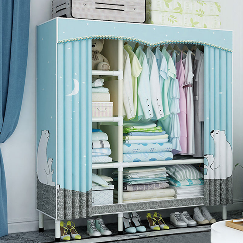 Roestvrijstalen frame garderobe kast moderne stijl garderobe armoire