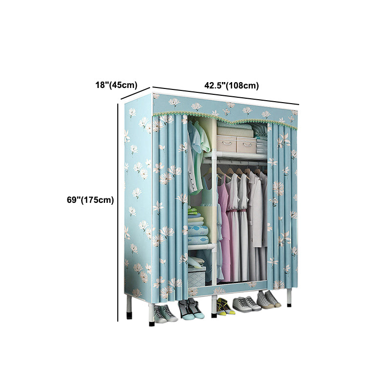 Roestvrijstalen frame garderobe kast moderne stijl garderobe armoire