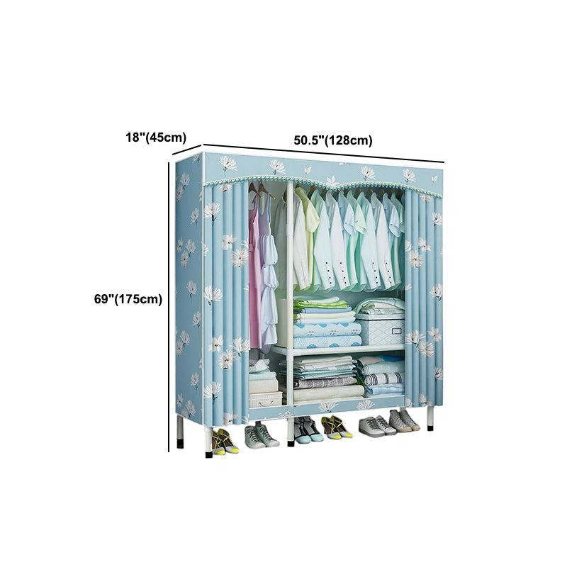 Roestvrijstalen frame garderobe kast moderne stijl garderobe armoire