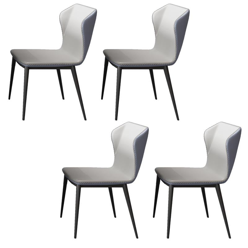 Modern Sintered Stone Top Dining Set Rectangular 1/4/5/7 Pieces Dining Room Table Set 4 White Chairs Clearhalo 'Dining Room Sets' 'Dining Tables & Seating' 'dining_room_set' 'furn' 'furn_dining_room_set' 'Furniture' 'Kitchen & Dining Furniture' 5691485
