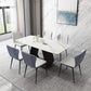 Modern Sintered Stone Top Dining Set Rectangular 1/4/5/7 Pieces Dining Room Table Set Clearhalo 'Dining Room Sets' 'Dining Tables & Seating' 'dining_room_set' 'furn' 'furn_dining_room_set' 'Furniture' 'Kitchen & Dining Furniture' 5691487