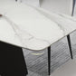 Modern Sintered Stone Top Dining Set Rectangular 1/4/5/7 Pieces Dining Room Table Set Clearhalo 'Dining Room Sets' 'Dining Tables & Seating' 'dining_room_set' 'furn' 'furn_dining_room_set' 'Furniture' 'Kitchen & Dining Furniture' 5691492