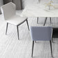 Modern Sintered Stone Top Dining Set Rectangular 1/4/5/7 Pieces Dining Room Table Set Clearhalo 'Dining Room Sets' 'Dining Tables & Seating' 'dining_room_set' 'furn' 'furn_dining_room_set' 'Furniture' 'Kitchen & Dining Furniture' 5691500