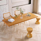 Moderne eetmeubelset 1/2/5 stuks massief houten eettafel en stoelen
