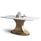 Designer Style Marble Top Dining Set Rectangle 1/4/5 Pieces Dining Room Table Set Clearhalo 'Dining Room Sets' 'Dining Tables & Seating' 'dining_room_set' 'furn' 'furn_dining_room_set' 'Furniture' 'Kitchen & Dining Furniture' 5691582