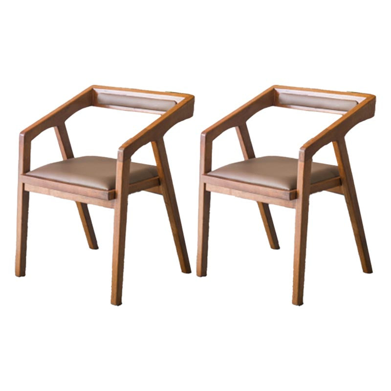 Industrial 1/2/7 Pieces Dining Set Wood Dining Furniture for Shop 2 Brown Chairs Clearhalo 'Dining Room Sets' 'Dining Tables & Seating' 'dining_room_set' 'furn' 'furn_dining_room_set' 'Furniture' 'Kitchen & Dining Furniture' 5691598
