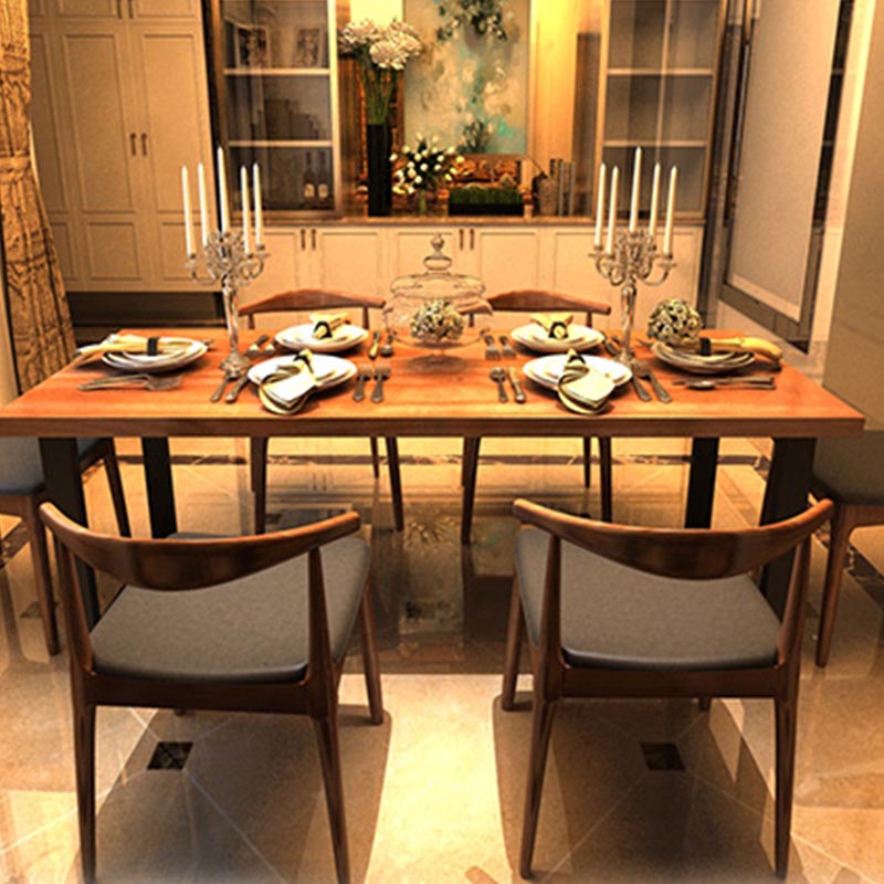 Industrial 1/2/7 Pieces Dining Set Wood Dining Furniture for Shop Clearhalo 'Dining Room Sets' 'Dining Tables & Seating' 'dining_room_set' 'furn' 'furn_dining_room_set' 'Furniture' 'Kitchen & Dining Furniture' 5691606